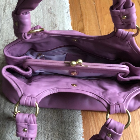 VTG Gorgeous Pink Leather Authentic Coach shoulder bag - Picture 11 of 13